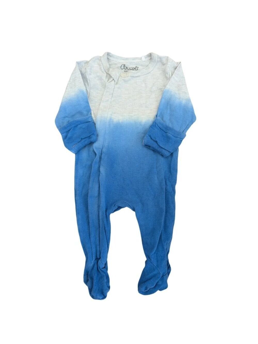 Coccoli Blue Grey‎ Gradient Footie Sleeper - 1 month
